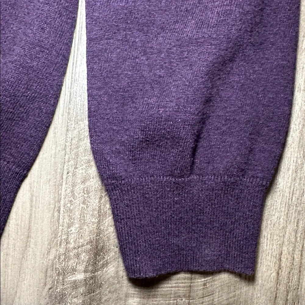Jos. A. Bank Traveller Deep Purple Quarter Zip Pullover Sweater - 2XLT - Picture 4 of 7